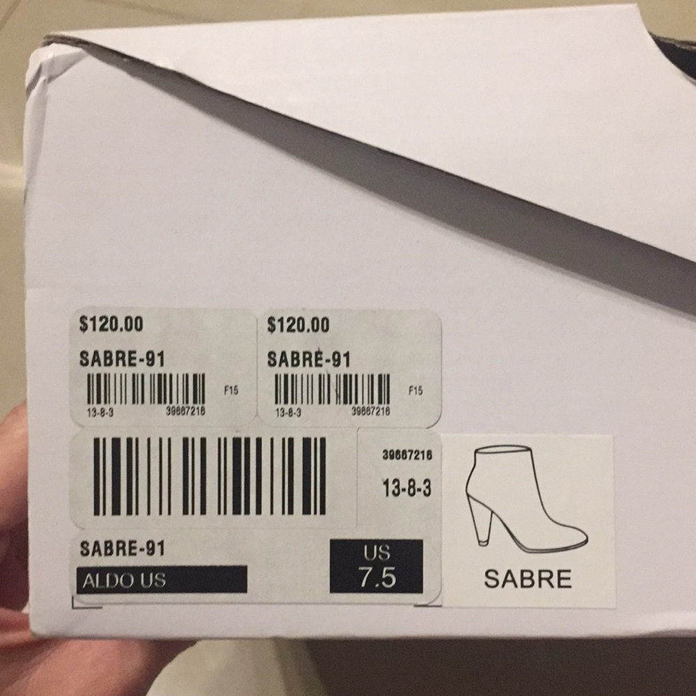 ALDO US Sabre-91 Black Booties Size 7.5